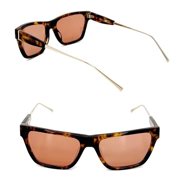 Derek Lam Natalie Sunglasses Cloud Tortoise Brown Frames Rose Lens Sunnies EUC main image 4
